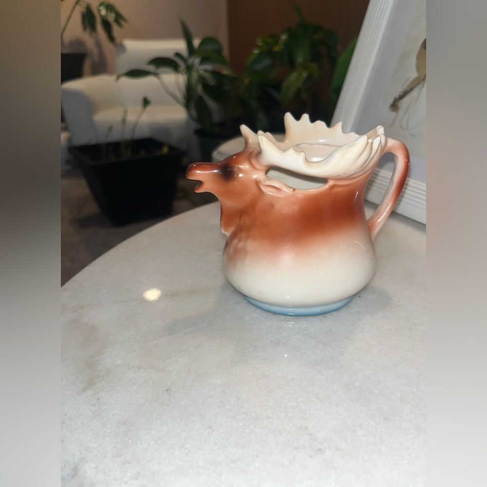 Midcentury Porcelain Moose Creamer Cup